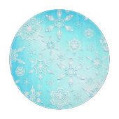 Crystal Snowflakes Pattern Snijplank (Voorkant)