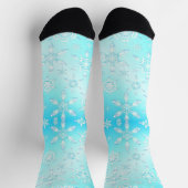 Crystal Snowflakes Pattern Sokken (Top)