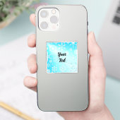 Crystal Snowflakes Pattern Sticker (Telefoon)