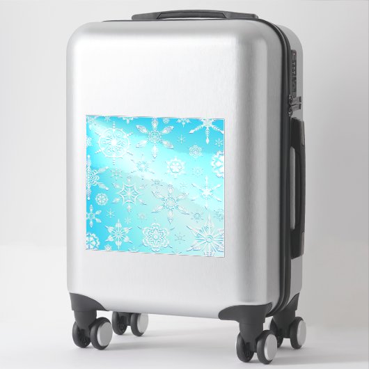 Crystal Snowflakes Pattern Sticker (Koffer)