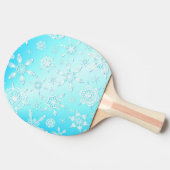 Crystal Snowflakes Pattern Tafeltennisbatje (Zijkant)