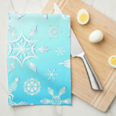 Crystal Snowflakes Pattern Theedoek (Quarter Fold)