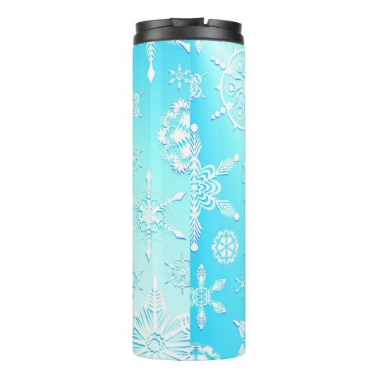 Crystal Snowflakes Pattern Thermosbeker (Achterkant)