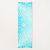 Crystal Snowflakes Pattern Yogamat (Voorkant)