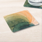 Crystal Spade Vierkante Kartonnen Onderzetter (Schuin)