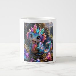 Crystal Sprout – Schattige Kristallen Draak Fantas Extra Grote Beker
