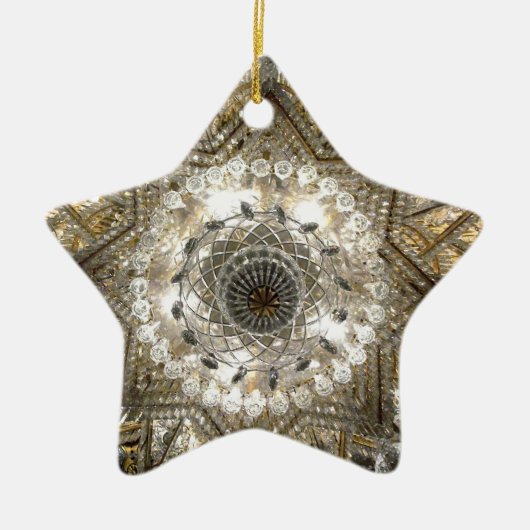 'Crystal' Star Ornament (Silver/Gold) (Voorkant)