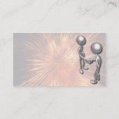 Crystal Starburst Handshake-Visitekaartje Visitekaartje (Achterkant)