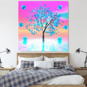Crystal Tree Sunrise Canvas Print (Insitu (Slaapkamer))