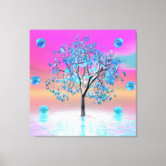 Crystal Tree Zonsopgang Canvas Print (Voorkant)