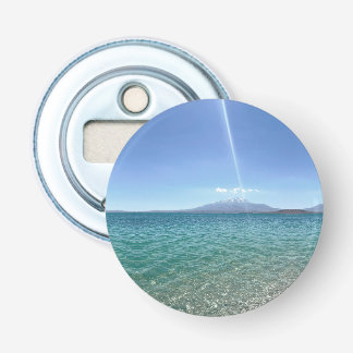 Crystal Water Uitzicht Blue Sky Beach Vibe Vreedza Button Flesopener