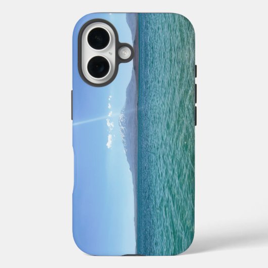 Crystal Water Uitzicht Blue Sky Beach Vibe Vreedza Case-Mate iPhone Case (Achterkant)