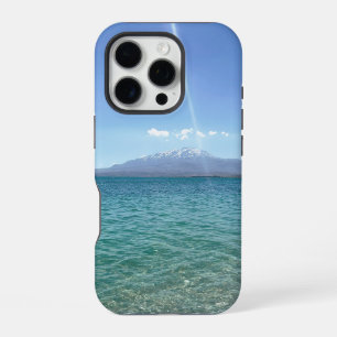 Crystal Water Uitzicht Blue Sky Beach Vibe Vreedza iPhone 16 Pro Hoesje