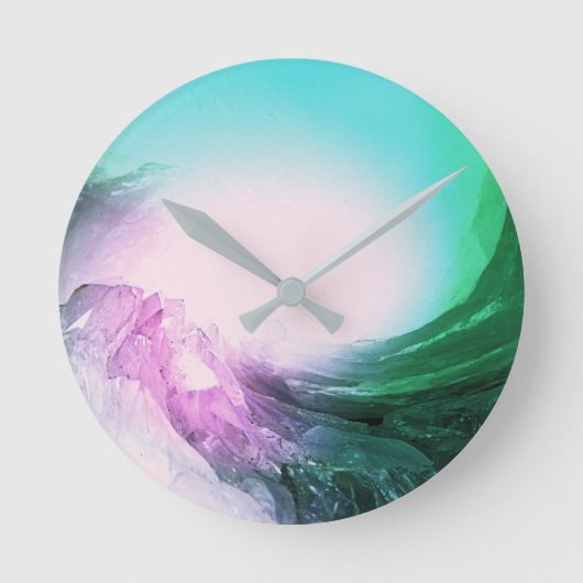 Crystal Wave Ronde Klok (Voorkant)