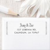 Crystal Wedding Uitnodiging Etiket (Insitu)