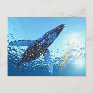 Crystal Whale Art Briefkaart