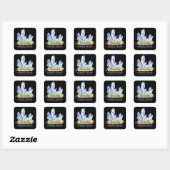 Crystal Witch Zwart en Blauw Spell Jar Labels (Vel)