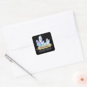 Crystal Witch Zwart en Blauw Spell Jar Labels (Envelop)