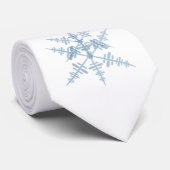 Crystal Wonderland Wit Donkerblauw Stropdas (Opgerold)