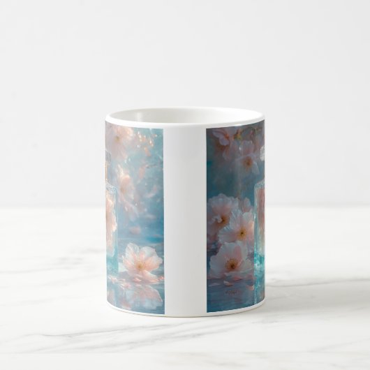 Crystal Zephyr - Elegant Pastel Aquamarine Mug (Centre)