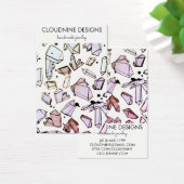 Crystales d'aquarelle portant bijoux carte d'affic (Bureau)