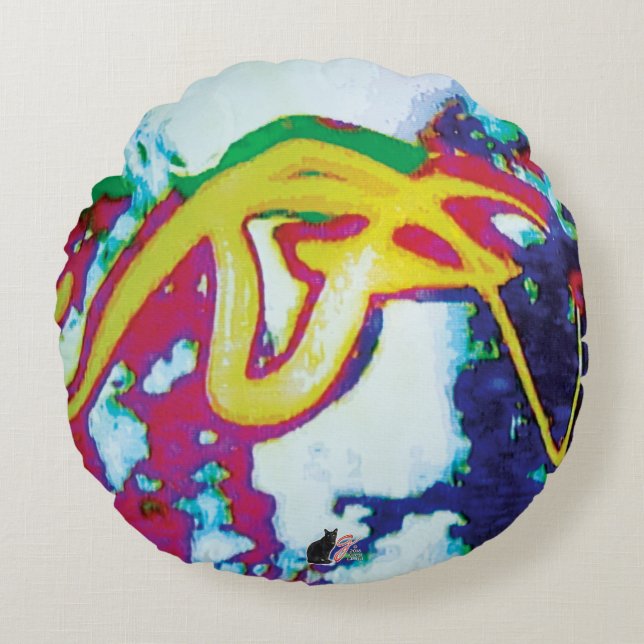 Crystalize KC afbeelding Rond Kussen (Voorkant)