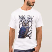 Crystalized Forest Owl T-Shirt, Premium  T-shirt (Voorkant)