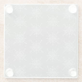Crystalized Snowflake Glazen Onderzetter (Achterkant)
