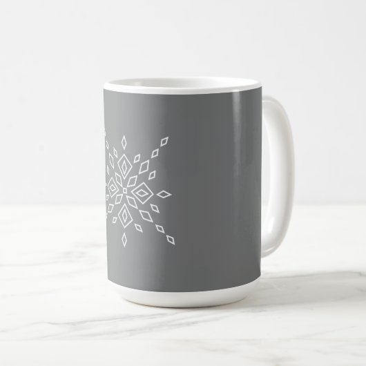 Crystalized Snowflake Koffiemok (Voorkant rechts)
