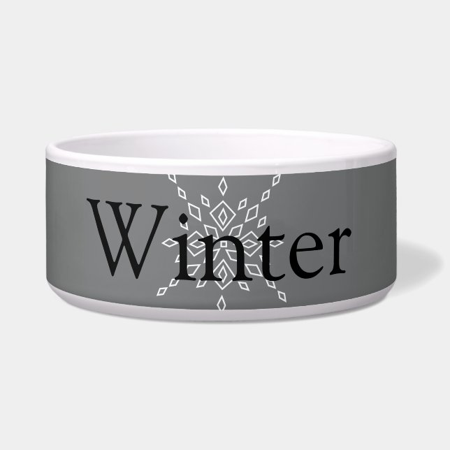 Crystalized Snowflake Voerbakje (Voorkant)