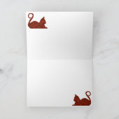 CrystalKatz Cat-Combo Aangepaste Wenskaarten Kaart (Binnen)