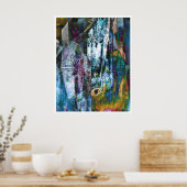 Crystalline Abstract 3 Poster (Keuken)