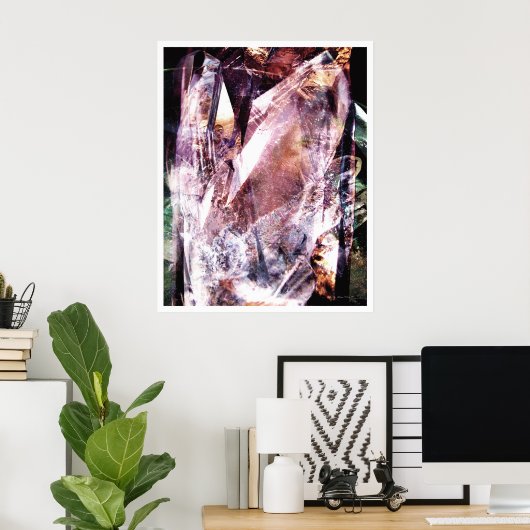 Crystalline Abstract 4 Poster (Thuiskantoor)