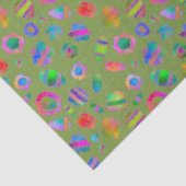 Crystalline Riverbed Moss Green Tissuepapier (Detail)