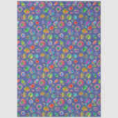 Crystalline Riverbed Winter Blue Tissuepapier (Voorkant)