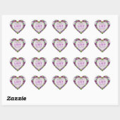 Crystals Arc-en-ciel Économisez Stickers Coeur Dat (Feuille)