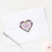 Crystals Arc-en-ciel Économisez Stickers Coeur Dat (Enveloppe)