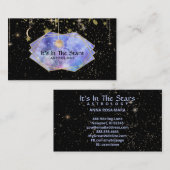 *~* Crystals Moon Cosmos Astrology Stars Visitekaartje (Voorkant / Achterkant)
