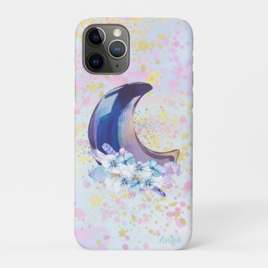 *~* Crystals Moon Sky Cosmos Glitter Stars Case-Mate iPhone Case (Achterkant)