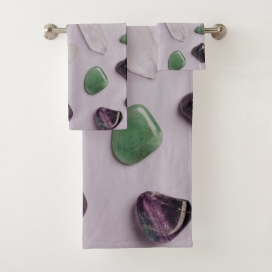 Crystals Pareltjes Energy Vibes Design Bad Handdoek (Insitu)