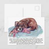 CS.82 waterverf het Schilderen Pup & het Helen Ver Briefkaart (Voorkant / Achterkant)