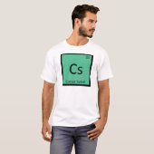 Cs - Caesar Salad Chemistry Periodic Table Symbol T-shirt (Voorkant volledig)