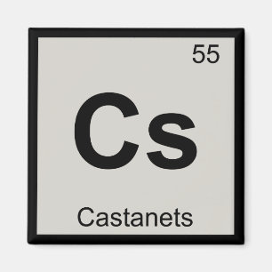 Cs - Castagneten Muziek Scheikunde Periodiek Syste Magneet