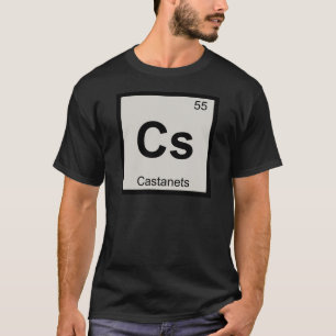 Cs - Castagneten Muziek Scheikunde Periodiek Syste T-shirt