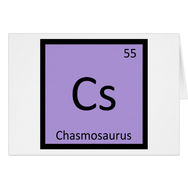 Cs - Chasmosaurus Chimie Élément de dinosaure (Devant horizontal)