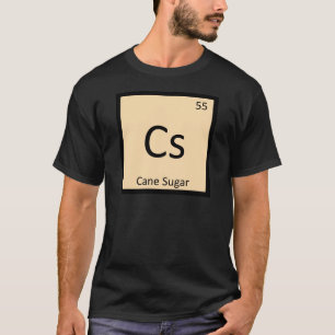 Cs - Chemie van rietsuiker Periodiek systeem symbo T-shirt