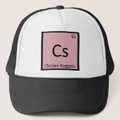 Cs - Chicken Nuggets Appetizer Chemistry Symbool Trucker Pet (Voorkant)