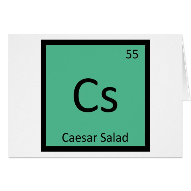 Cs - Chimie de la salade César Symbole du tableau  (Devant horizontal)