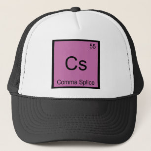 Cs - Comma Splice Chemistry Element Symbol Funny T Trucker Pet