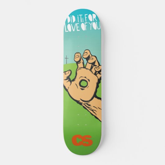 CS deed het voor Love Deck Skateboard (Voorkant)
